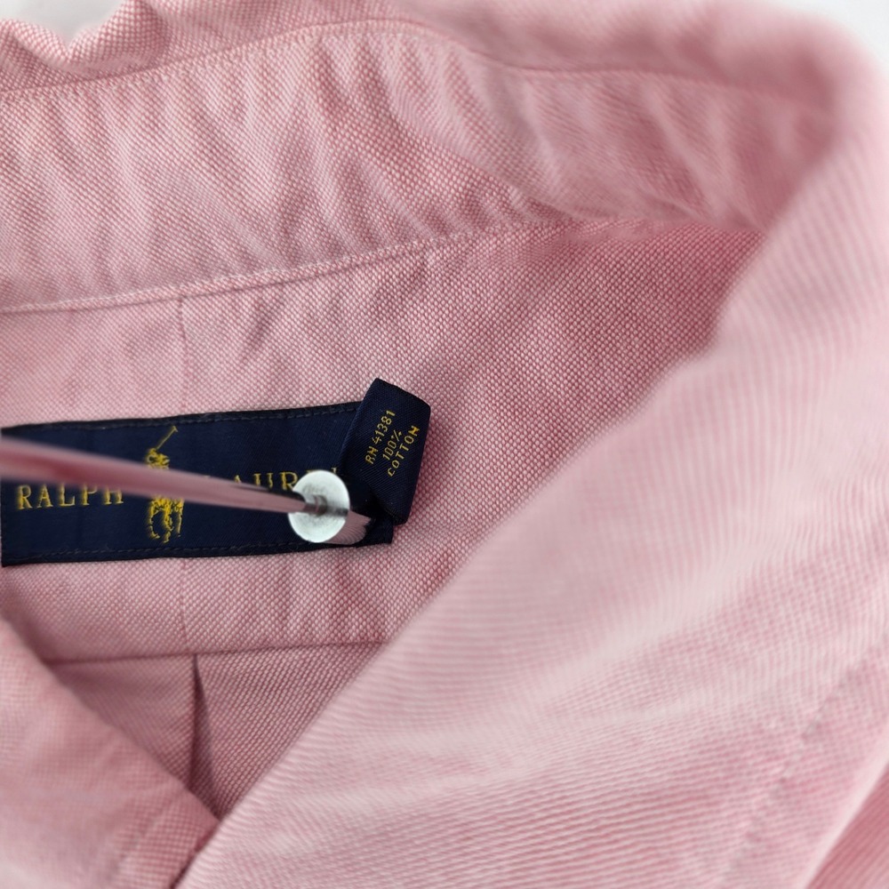 Ralph Lauren Oxford Shirt Mens XXL Heritage Cotton Classic Pink Business Casual - Picture 4 of 12